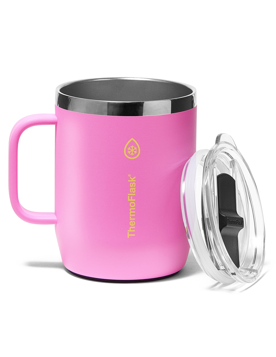 Termo doble pared coffee mug 12oz con tapa push pull 2