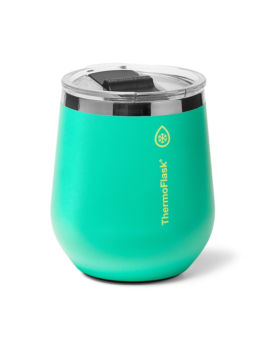 Termo doble pared wine tumbler 12oz con tapa push pull 5