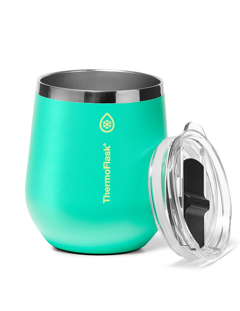 Termo doble pared wine tumbler 12oz con tapa push pull 2