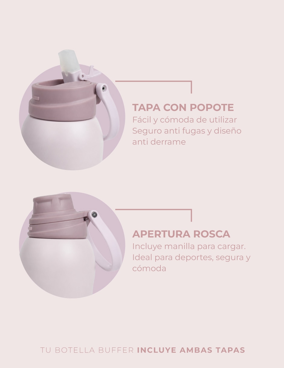 Termo de acero inoxidable Capri con tapa rosca 1 L 2