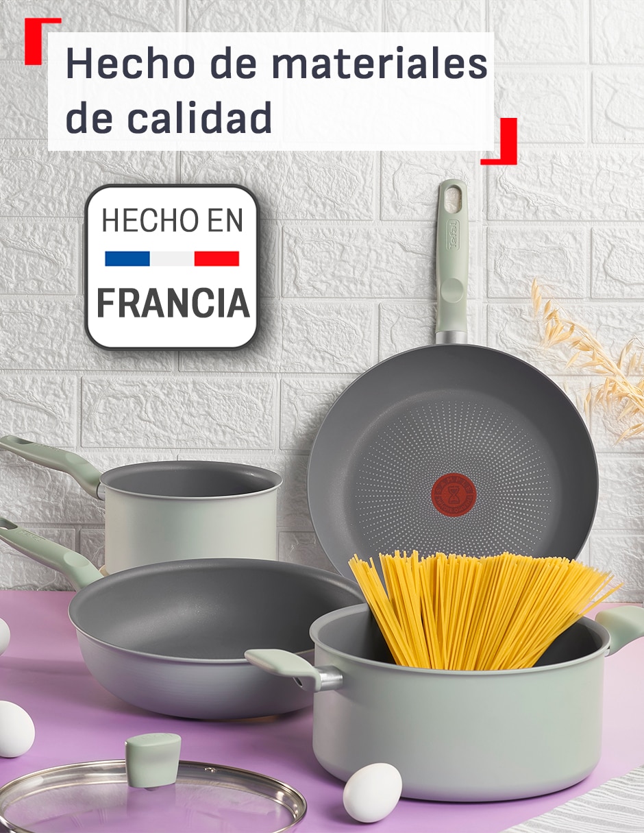 Batería de cocina G0169282 de aluminio antiadherente titanio 6 piezas 4