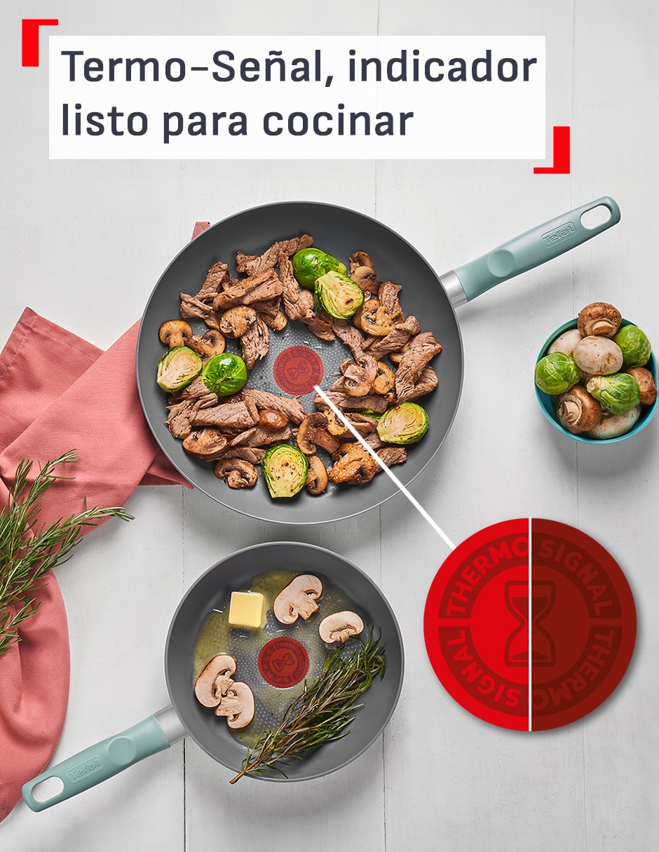 Batería de cocina G0169282 de aluminio antiadherente titanio 6 piezas 6