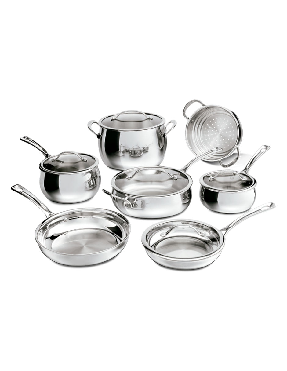 Batería de cocina PCT-12ES de acero inoxidable 12 piezas Batería de cocina PCT-12ES de acero inoxidable 12 piezas