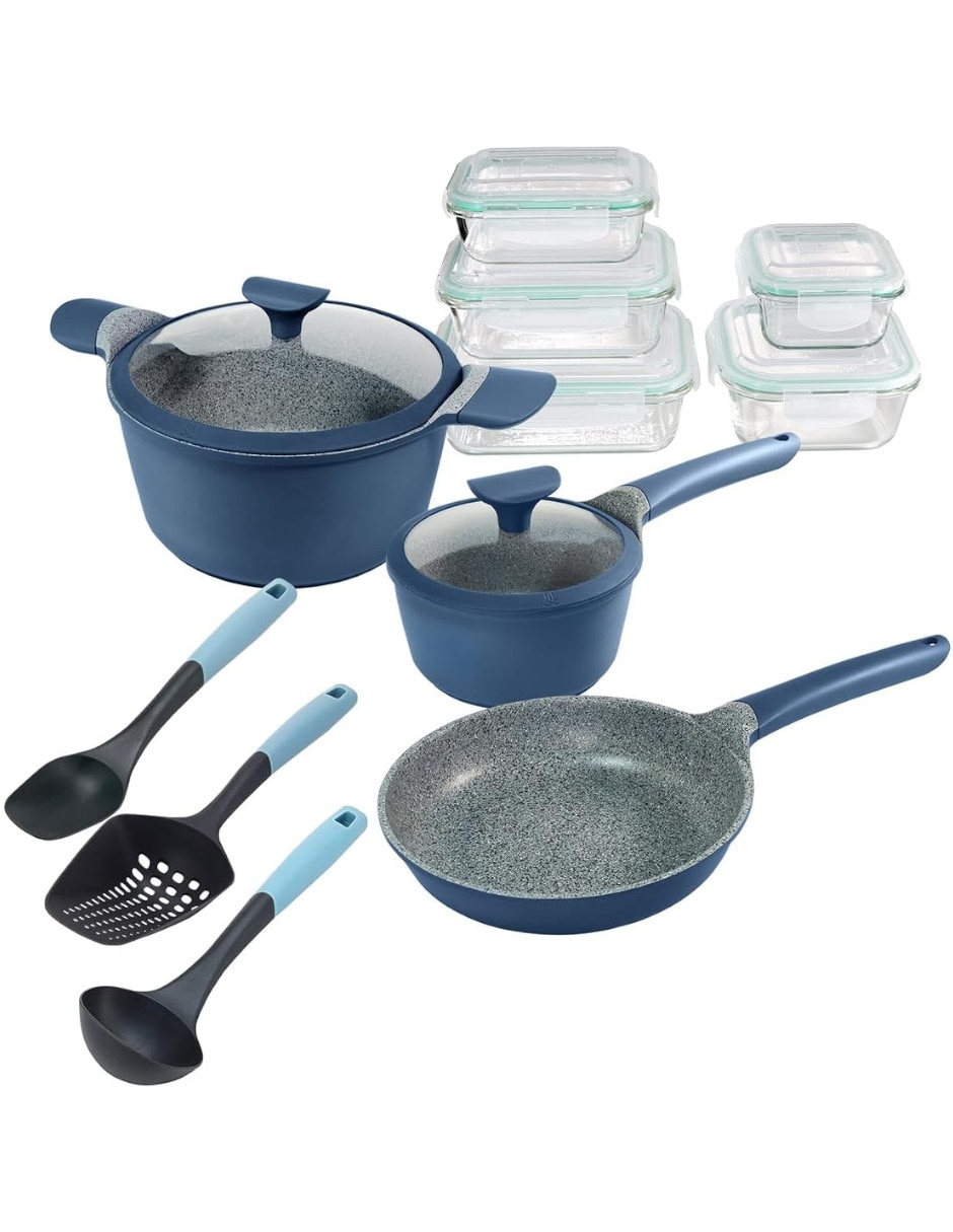 Batería de cocina wccs204313ambb de aluminio antiadherente sin pfoa 13 piezas Batería de cocina wccs204313ambb de aluminio antiadherente sin pfoa 13 piezas