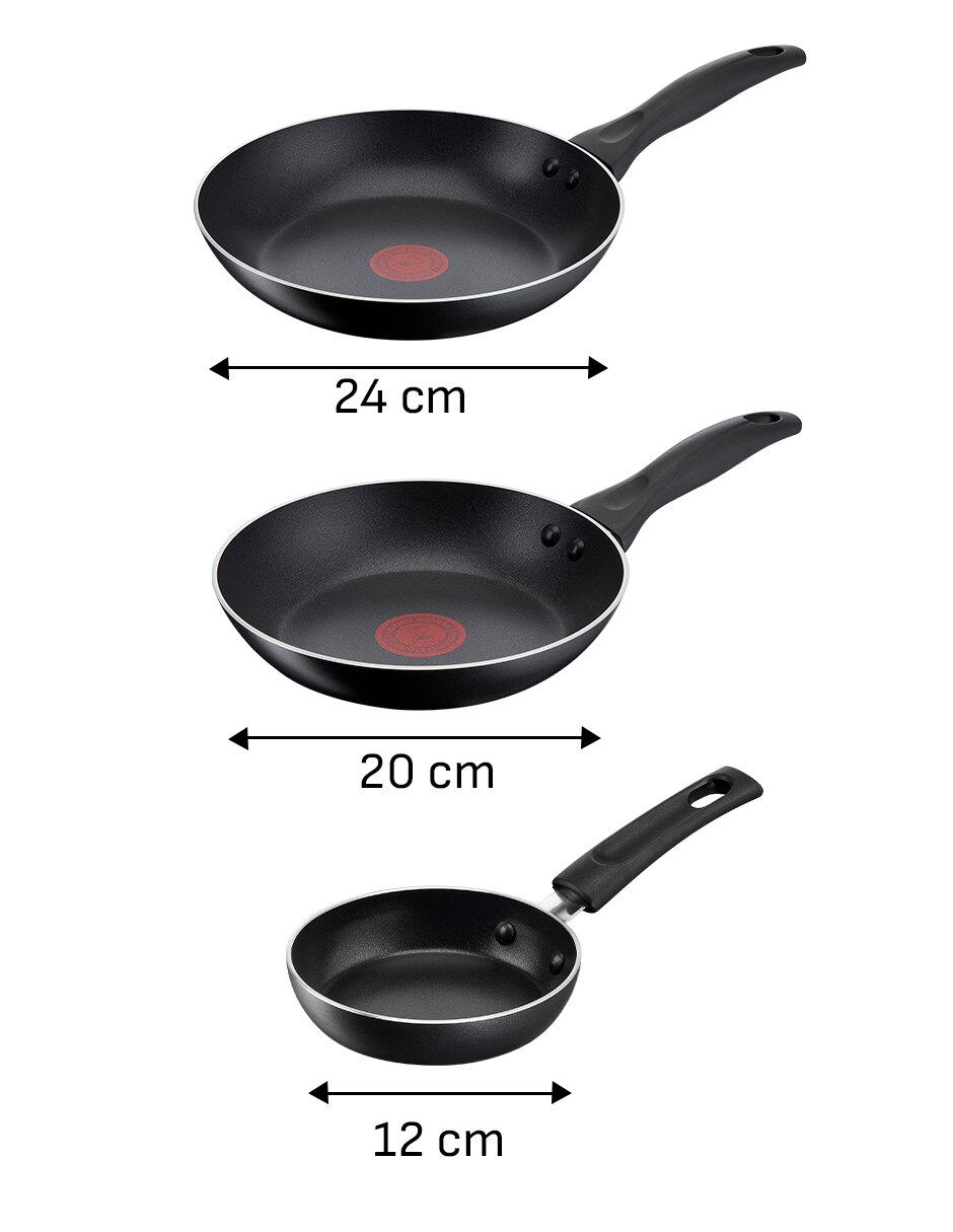 Set de sartenes de aluminio 3 piezas 7