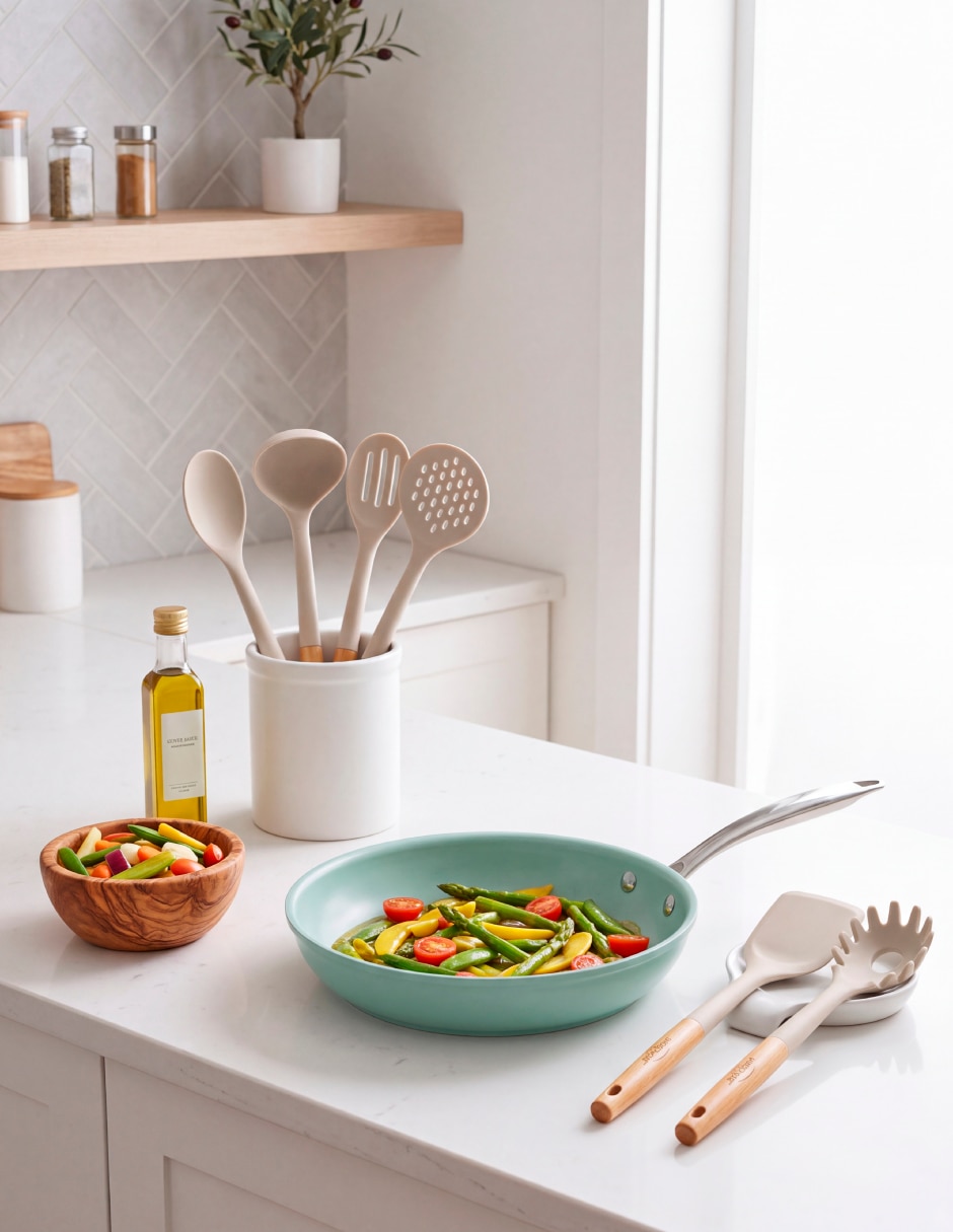 Sartén Jade Chef de aluminio 8 piezas 3
