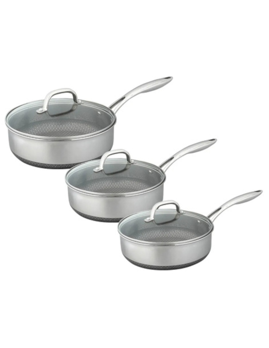 Batería de cocina de titanio antiadherente antiadherente sin pfoa 6 piezas
