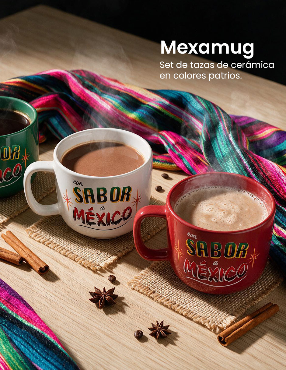 Set de tazas clásica México 3 piezas 4