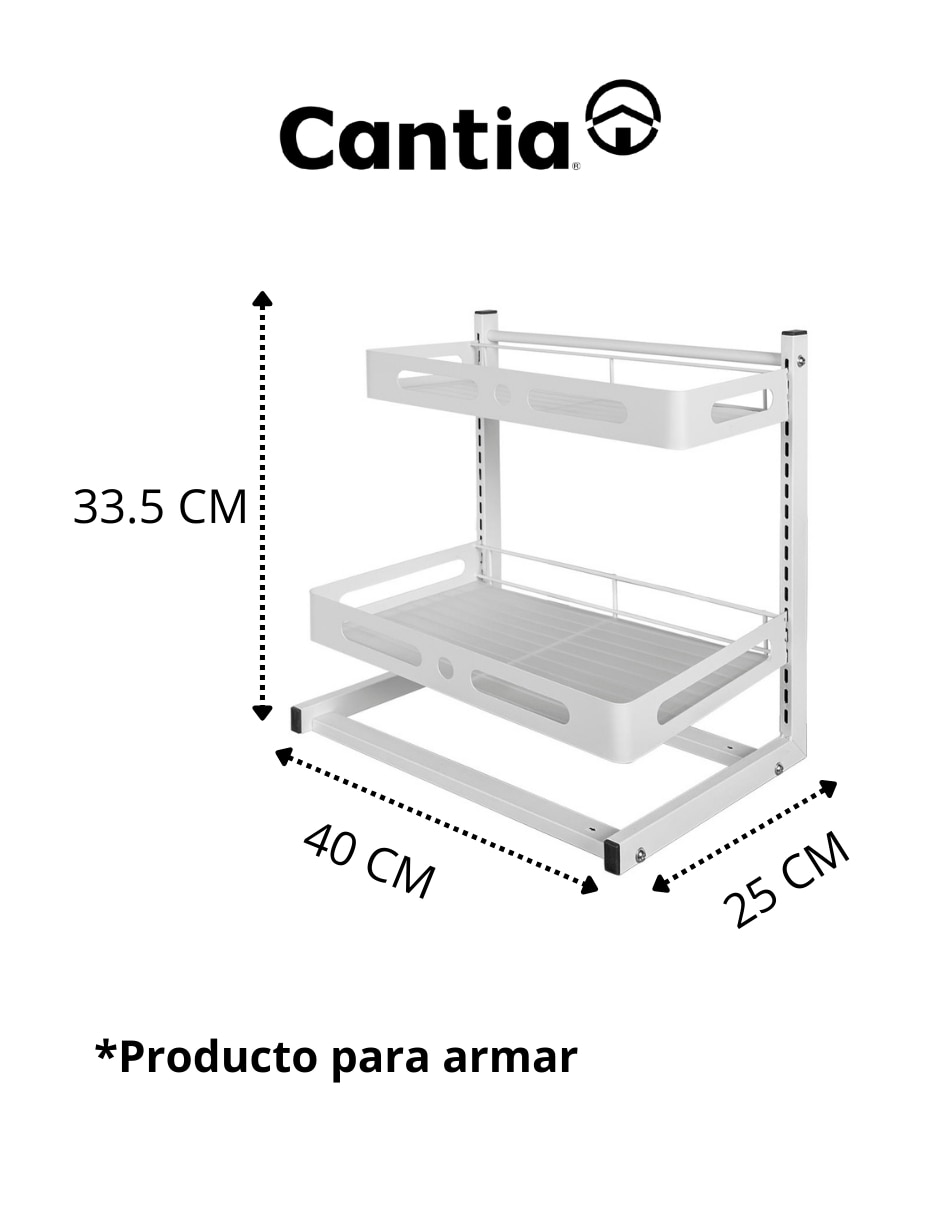Organizador de alacena armable Safi 6