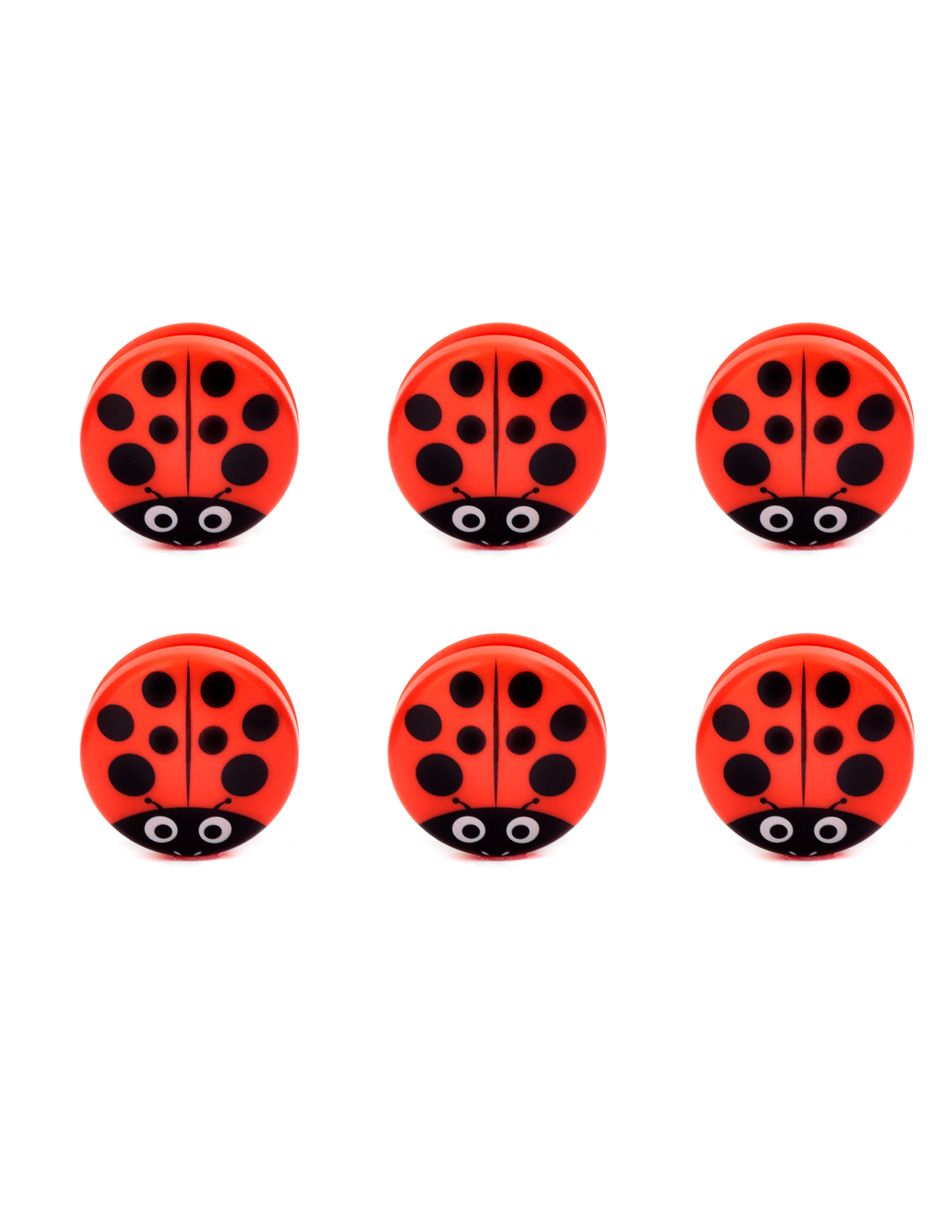 Pinza para bolsa clip Lady Bug 6 piezas