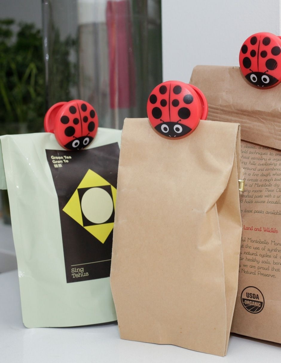 Pinza para bolsa clip Lady Bug 6 piezas 3