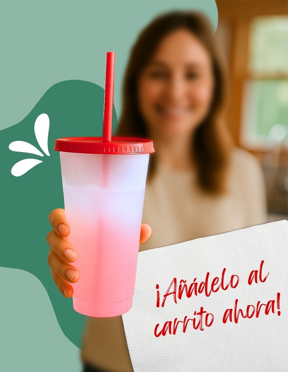 Vaso para agua de plástico con 18 piezas 3