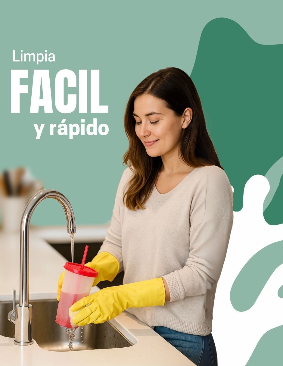 Vaso para agua de plástico con 18 piezas 4
