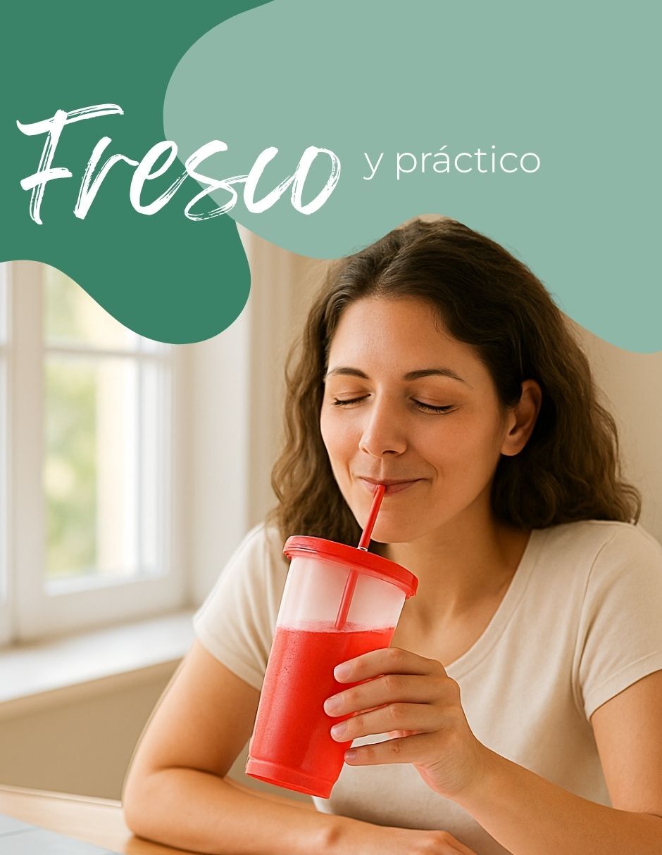 Vaso para agua de plástico con 18 piezas 8