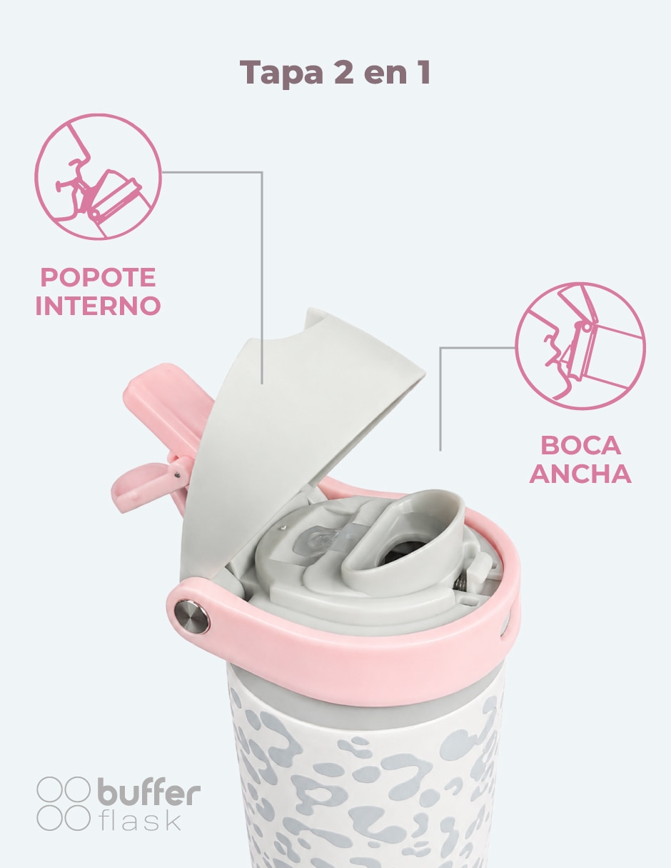Set termo de acero inoxidable praslin x2 con tapa doble rosca 8