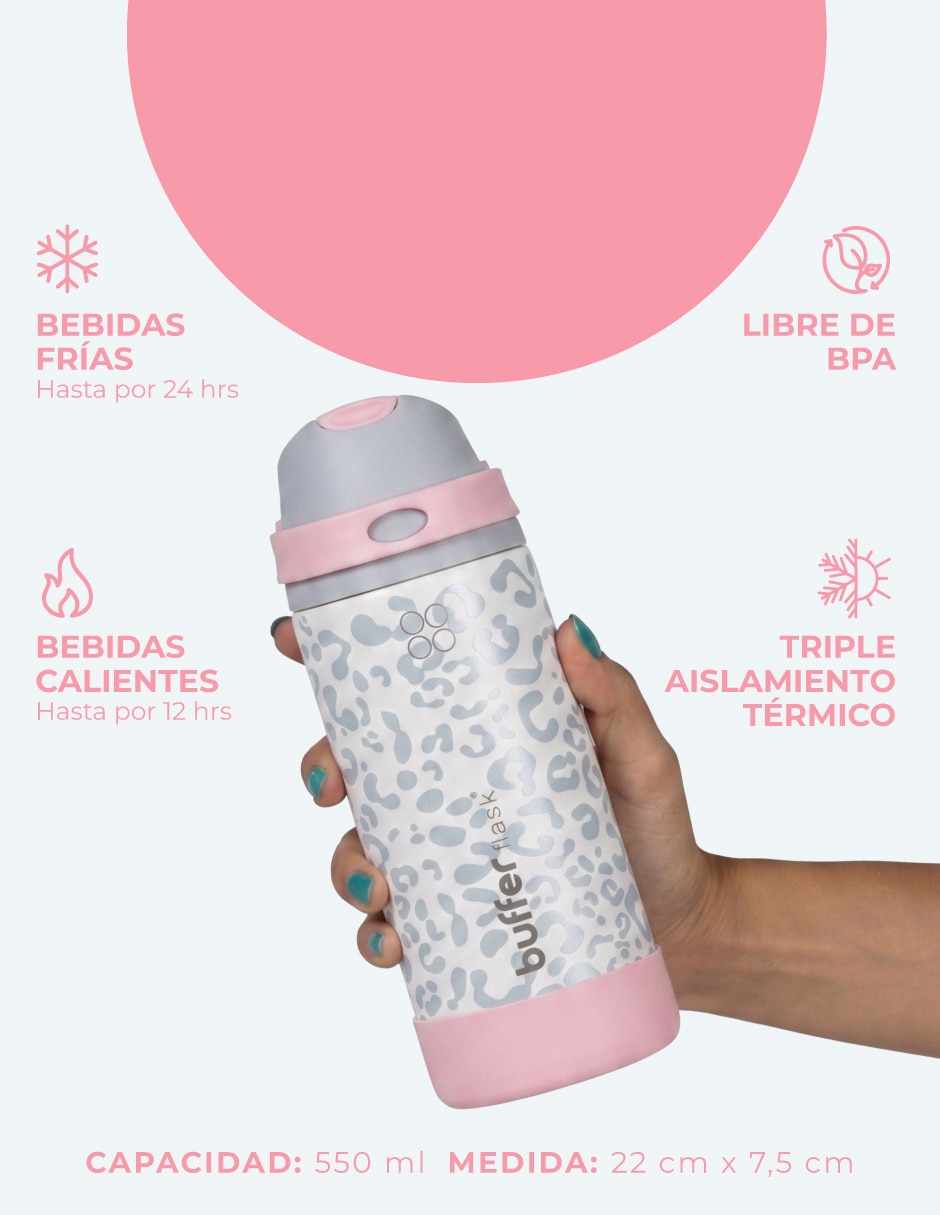 Set termo de acero inoxidable praslin x2 con tapa doble rosca