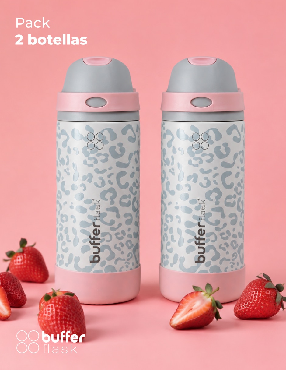 Set termo de acero inoxidable praslin x2 con tapa doble rosca 9