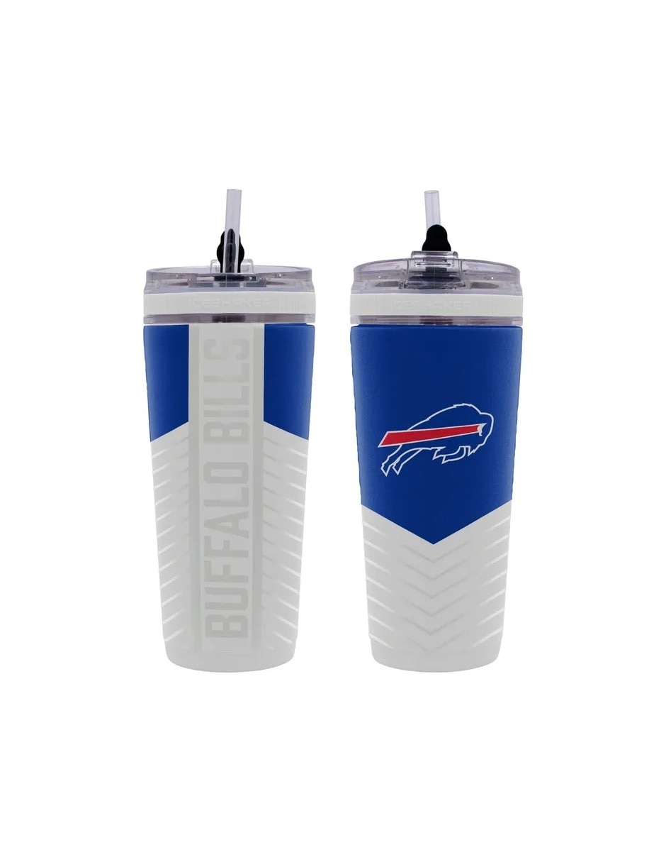 Termo doble pared de acero inoxidable nfl buffalo bills con tapa rosca