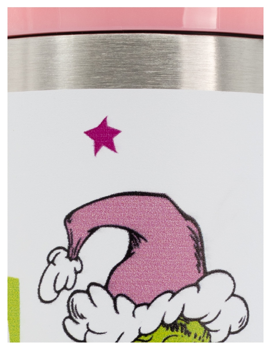 Termo de acero inoxidable grinch con tapa rosca 3