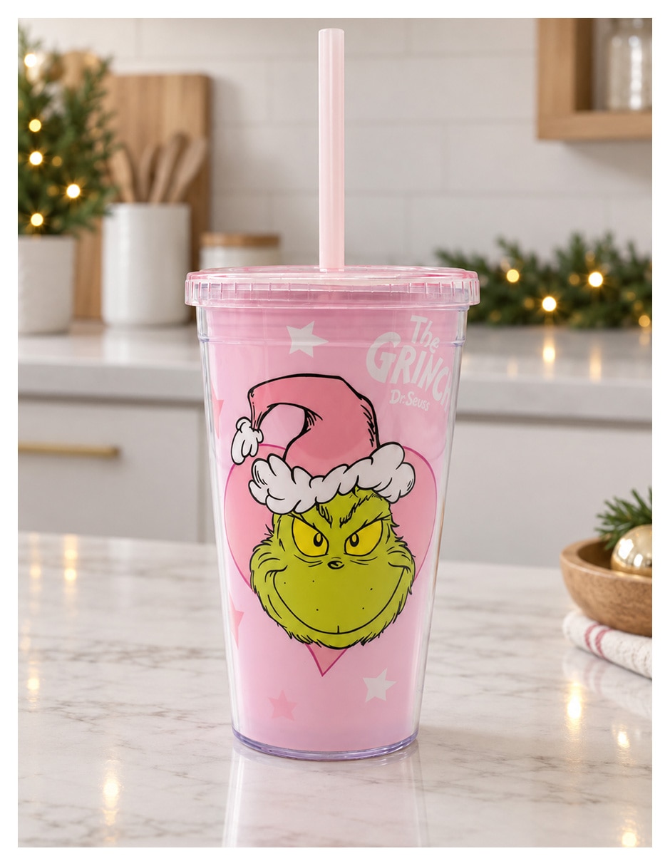 Vaso para agua grinch de plástico 6