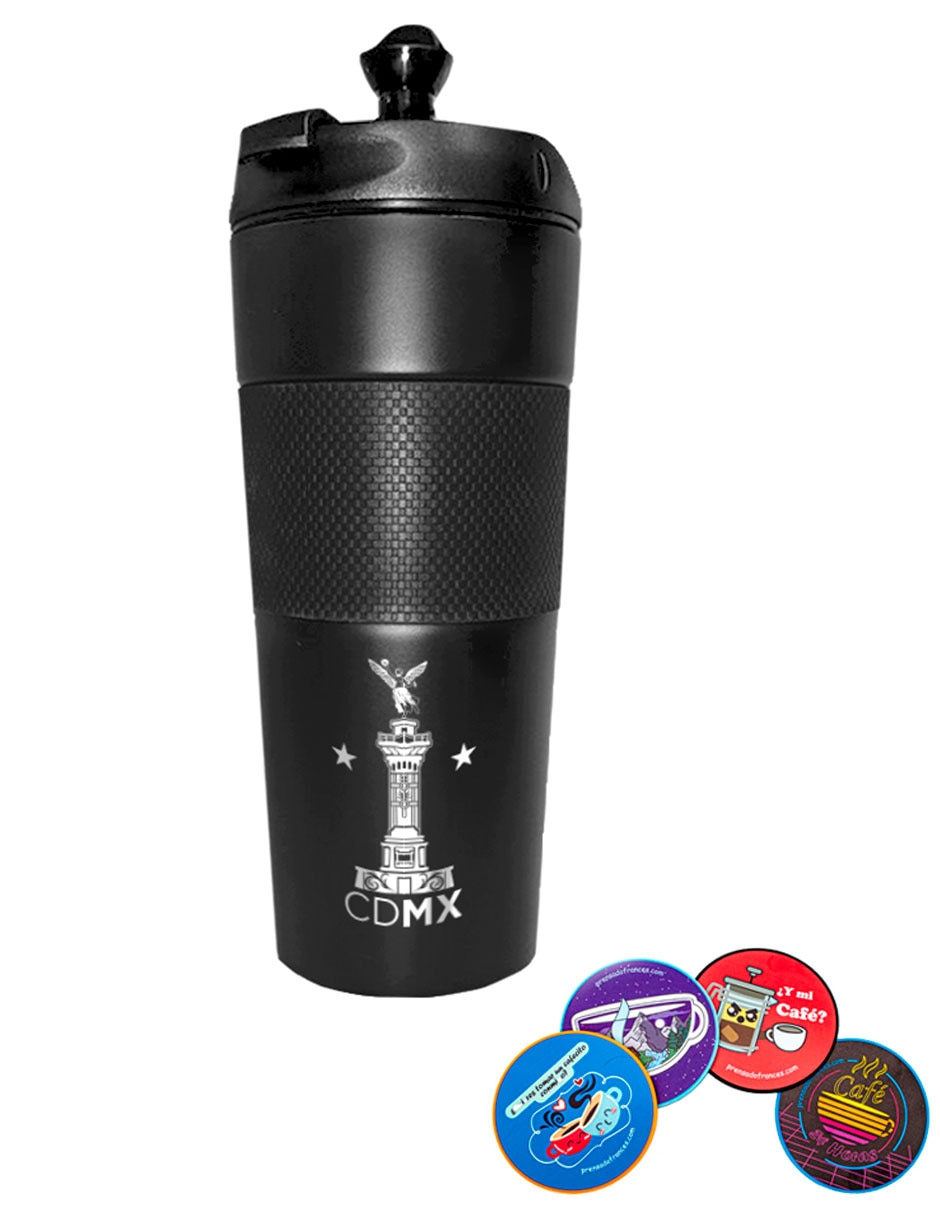 Termo de acero inoxidable con tapa rosca 5