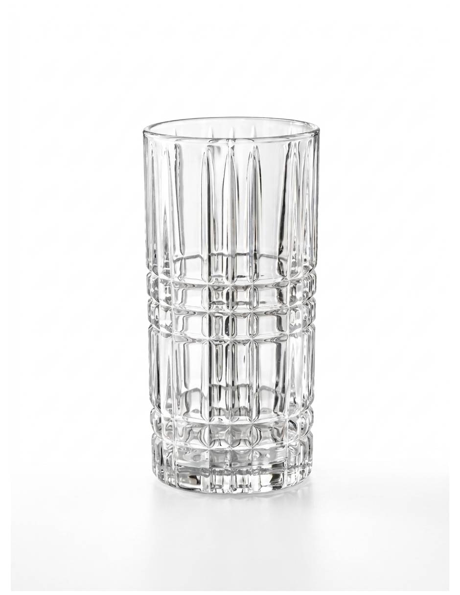 Vaso Largo de Vidrio con 6 piezas piezas