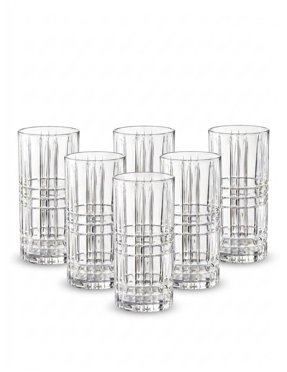 Vaso Largo de Vidrio con 6 piezas piezas 3
