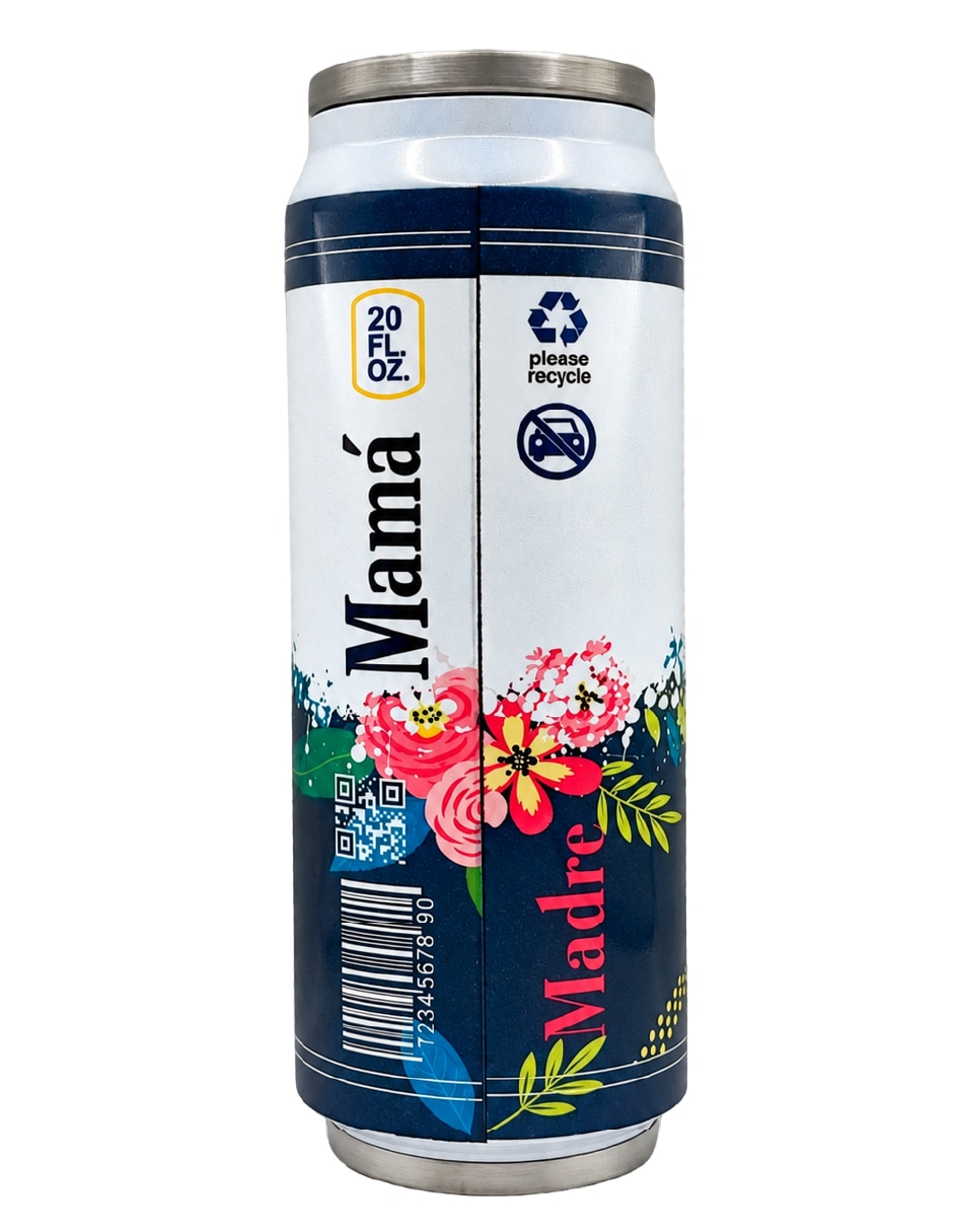 Termo de Acero inoxidable MAMÁ LUCHONA con tapa A presión 5