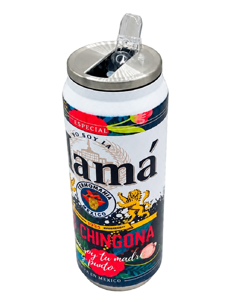 Termo de Acero inoxidable MAMÁ LUCHONA con tapa A presión 2