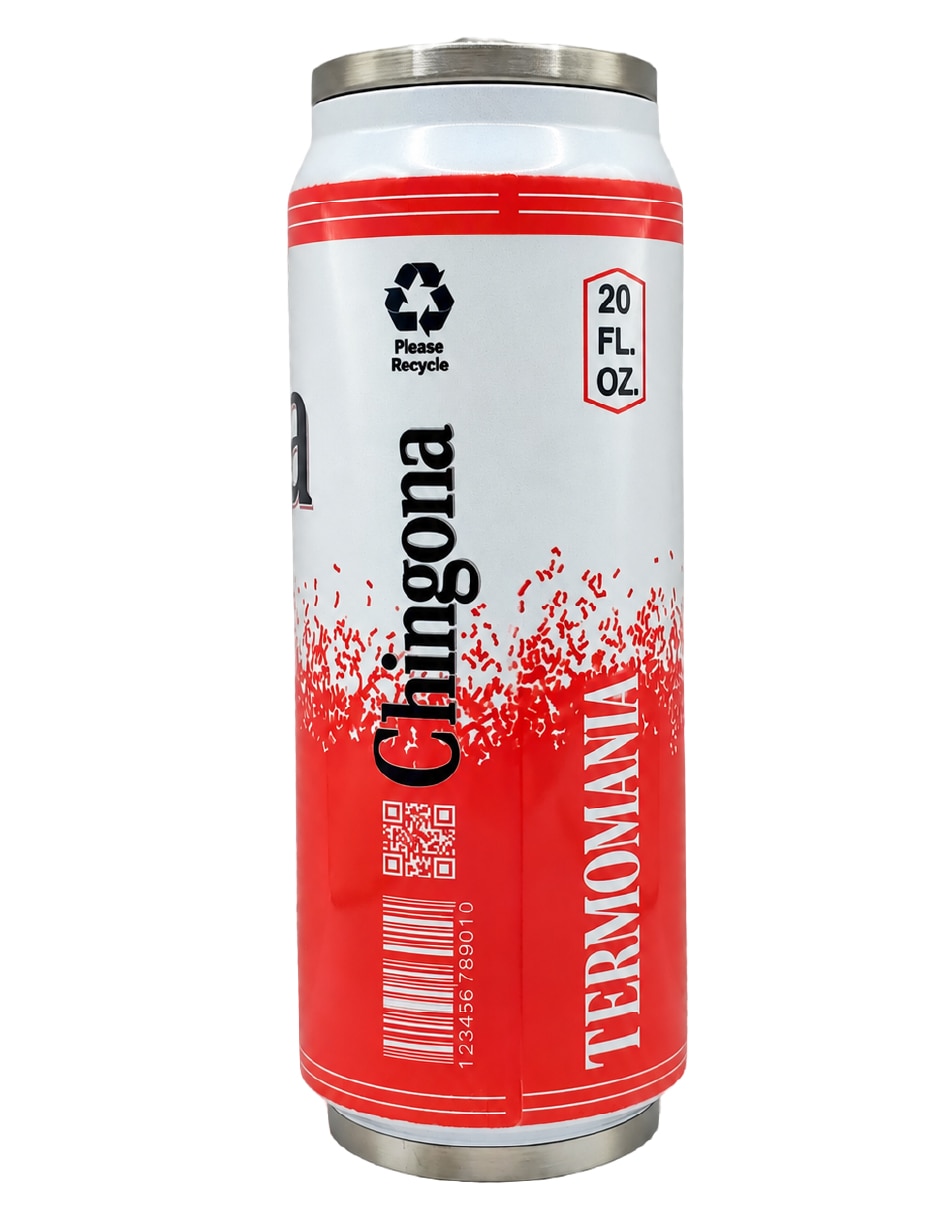 Termo de Acero inoxidable MEXICANA FREGONA con tapa A presión 2