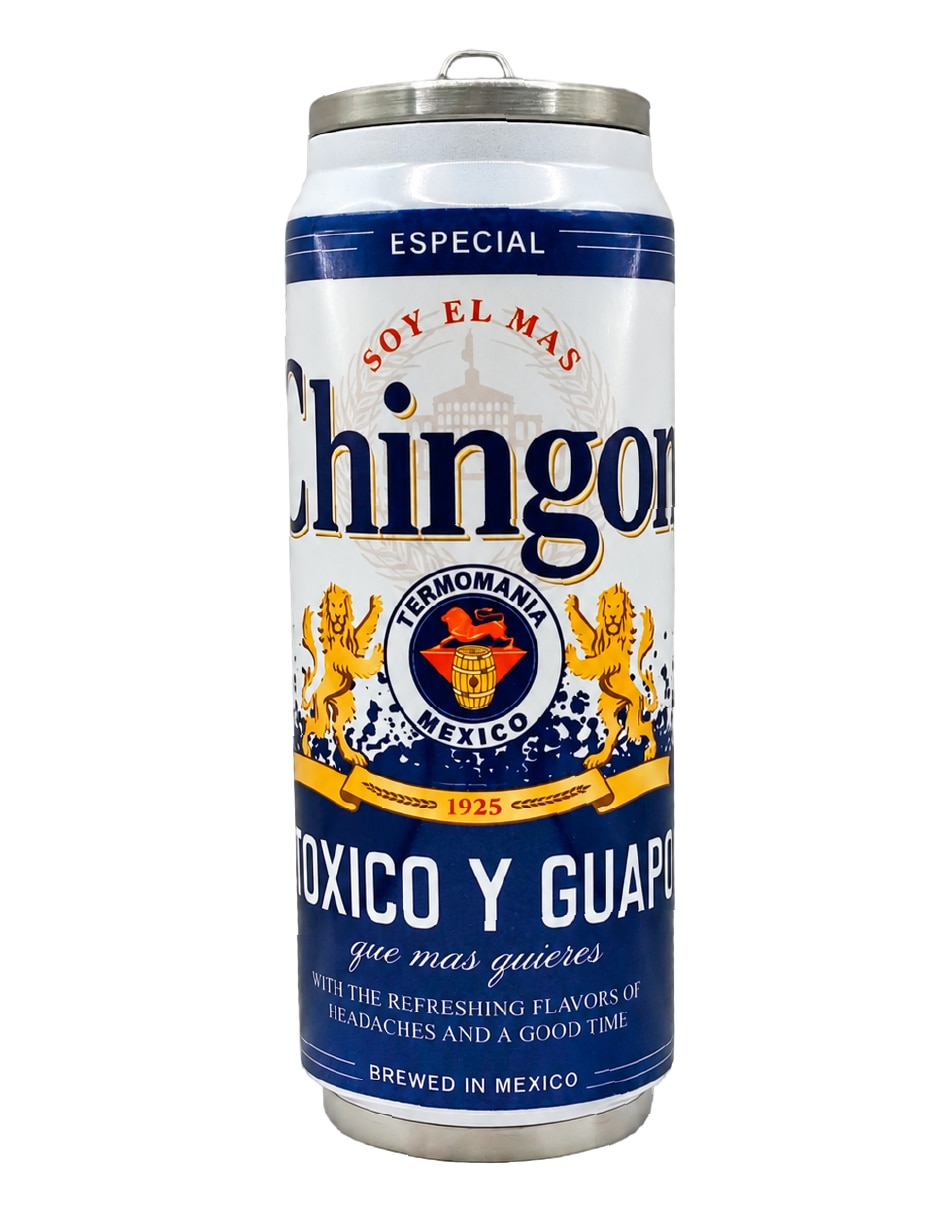 Termo de Acero inoxidable MEXICANO FREGON con tapa A presión