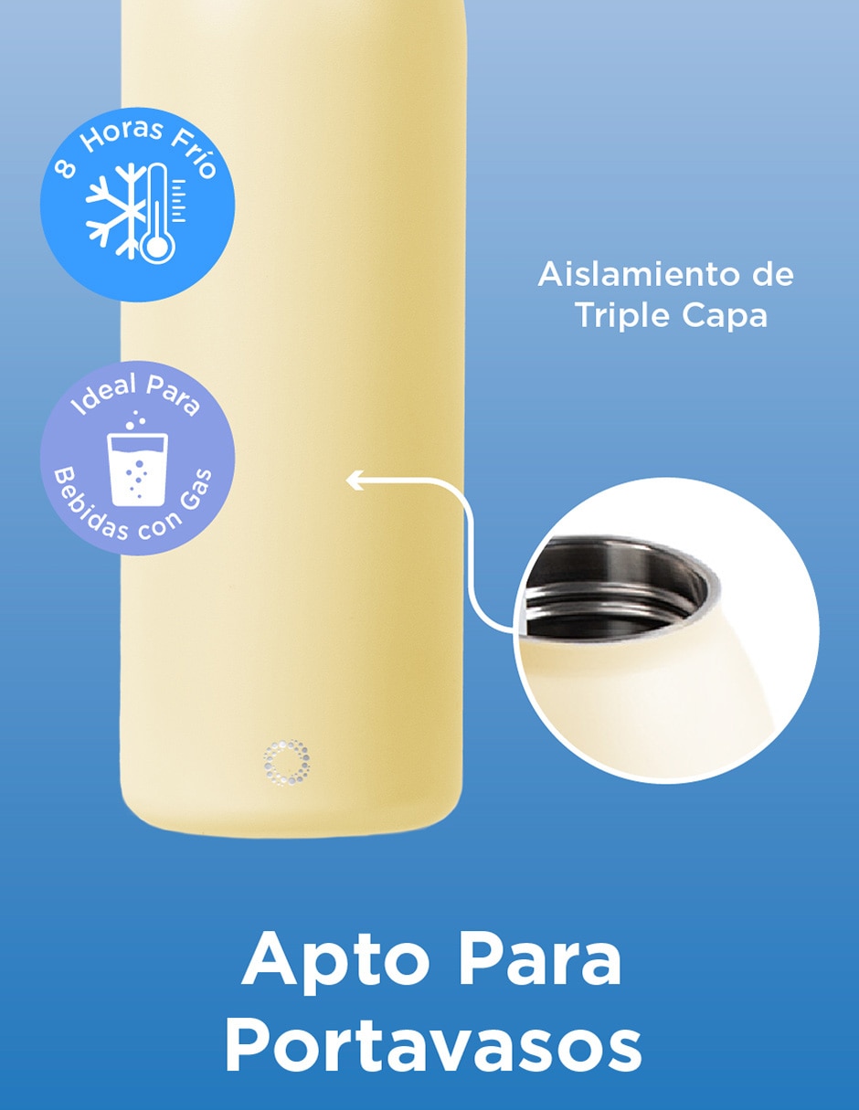Termo de acero inoxidable con tapa doble rosca 2