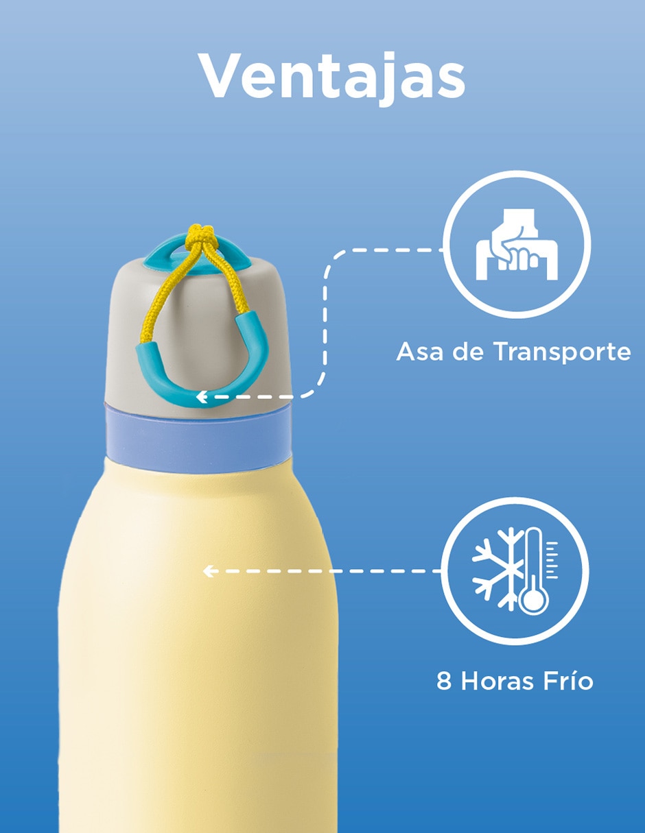 Termo de acero inoxidable con tapa doble rosca 4