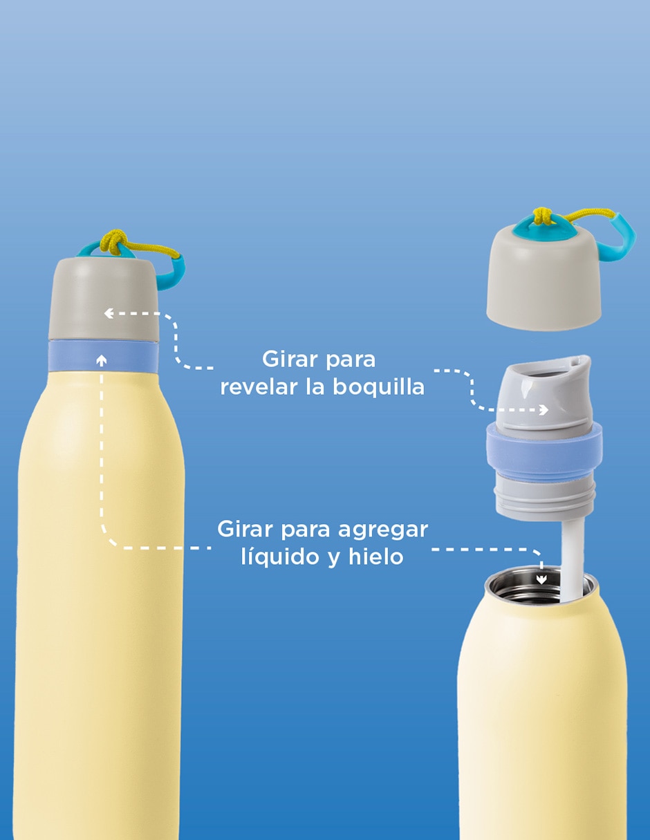 Termo de acero inoxidable con tapa doble rosca 5