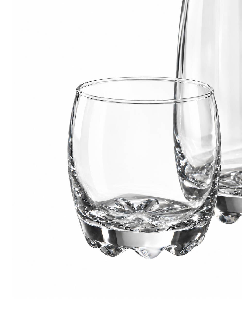 Vaso dof y highball de vidrio con 12 piezas