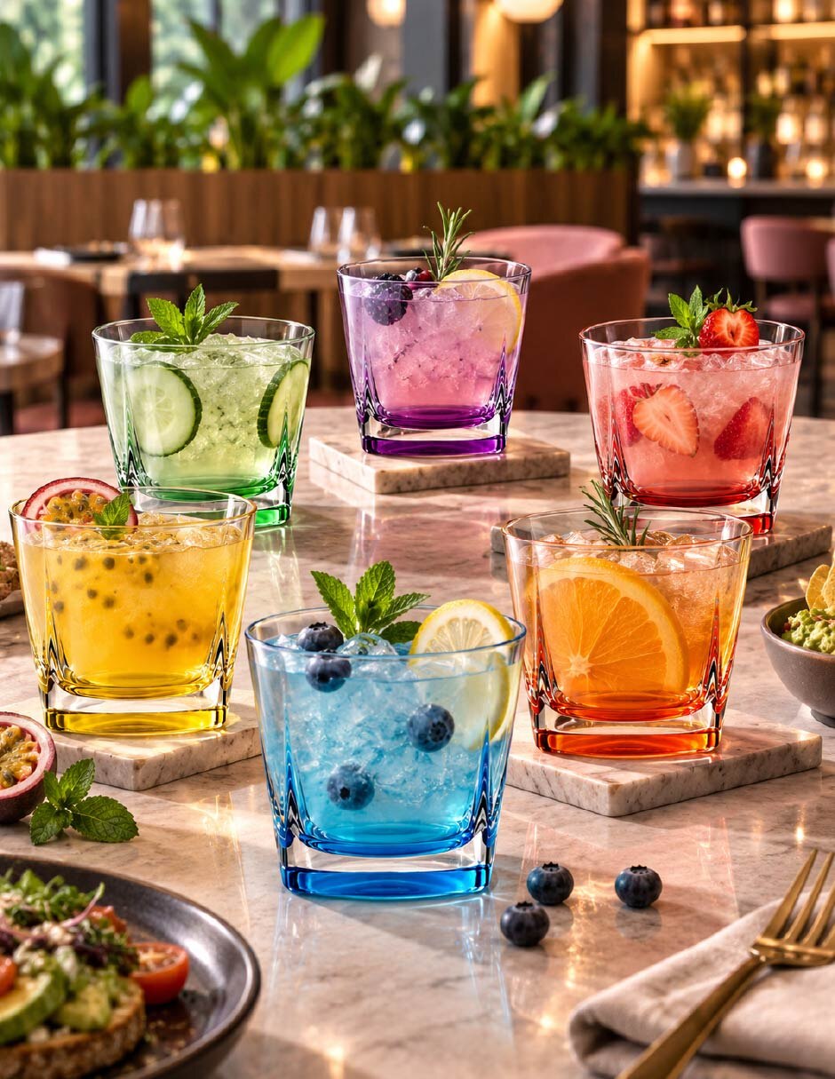 Set vaso Dof de vidrio con 6 piezas piezas