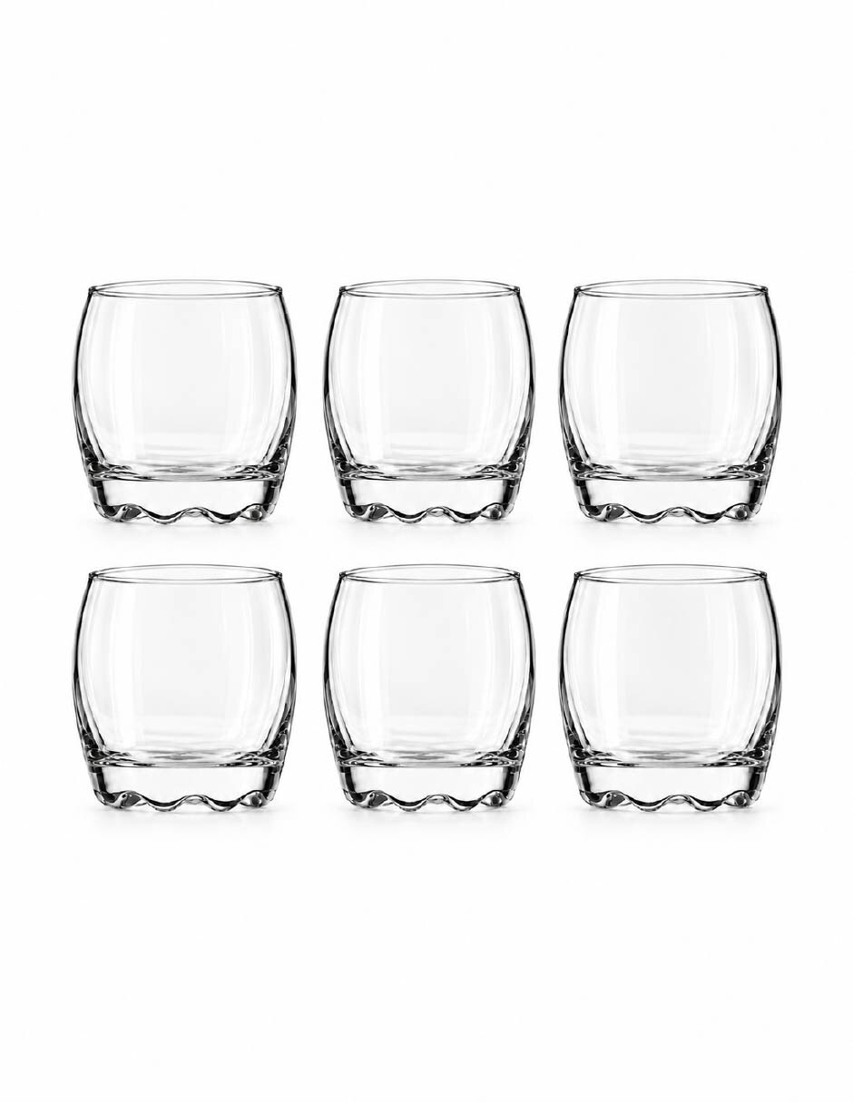 Set vaso Dof de vidrio con 6 piezas
