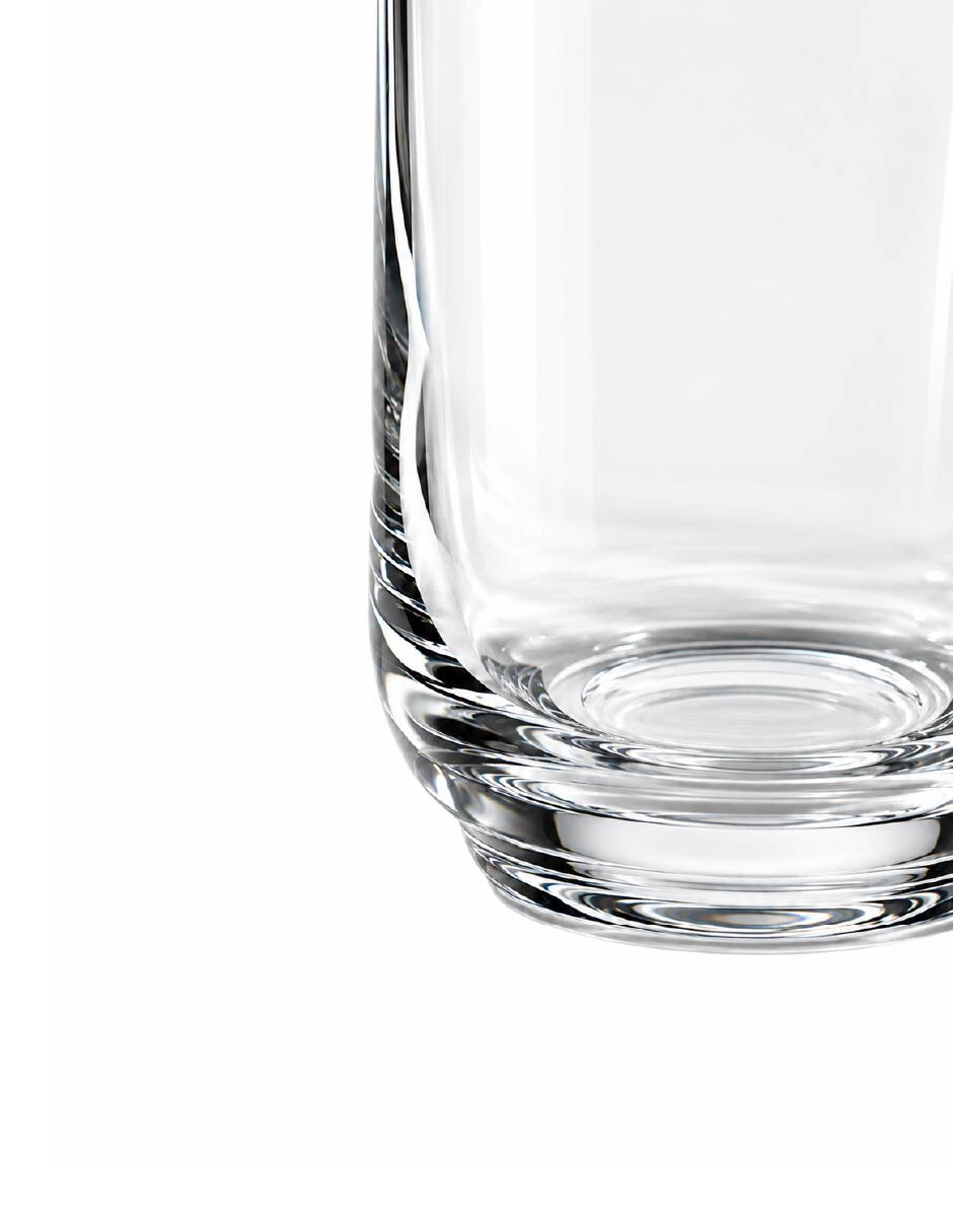 Vaso highball de vidrio con 6 piezas