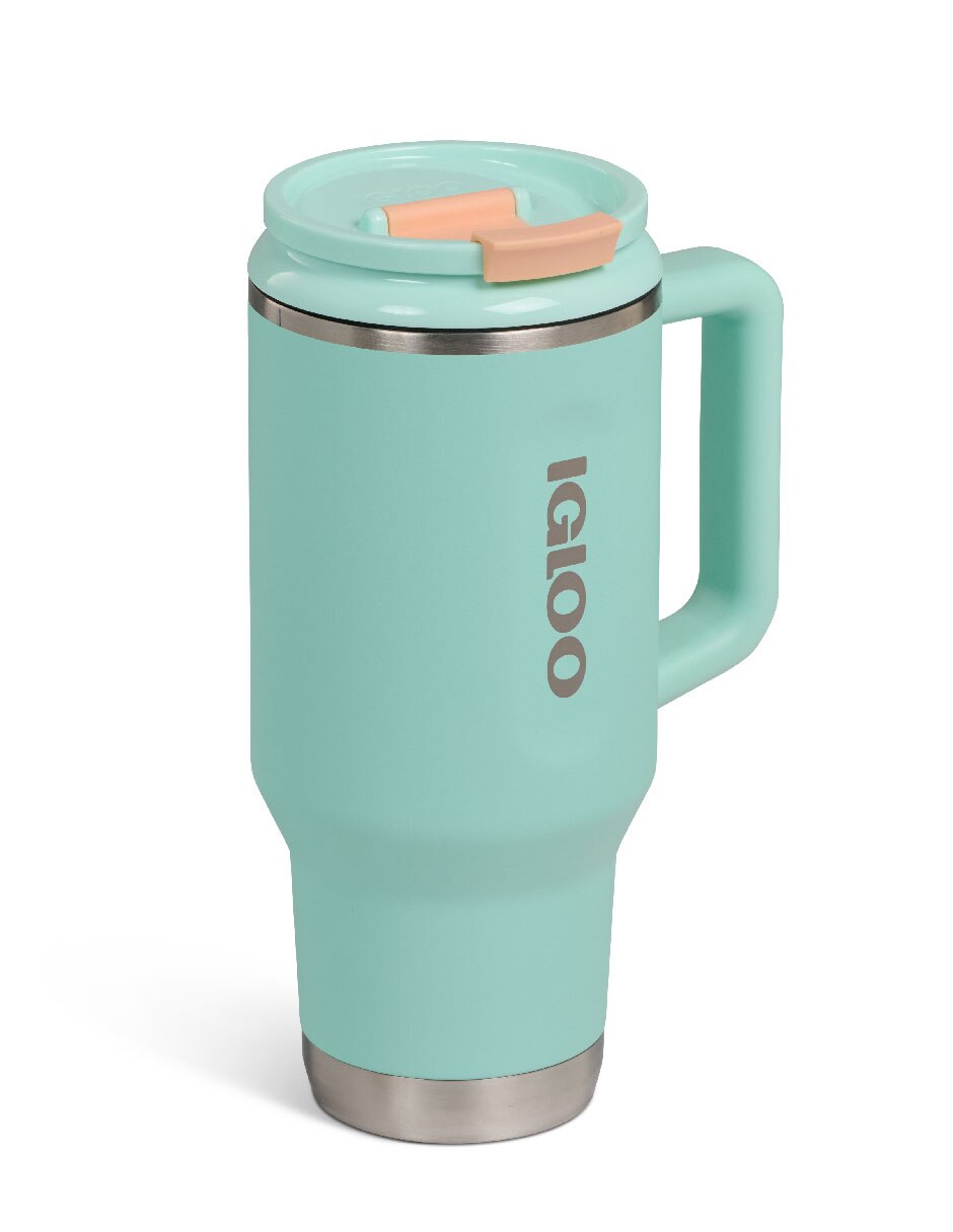 Termo de acero inoxidable travel mug con tapa rosca 2