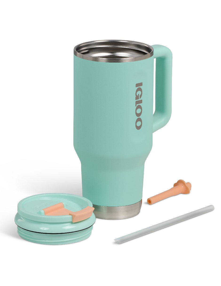 Termo de acero inoxidable travel mug con tapa rosca 3