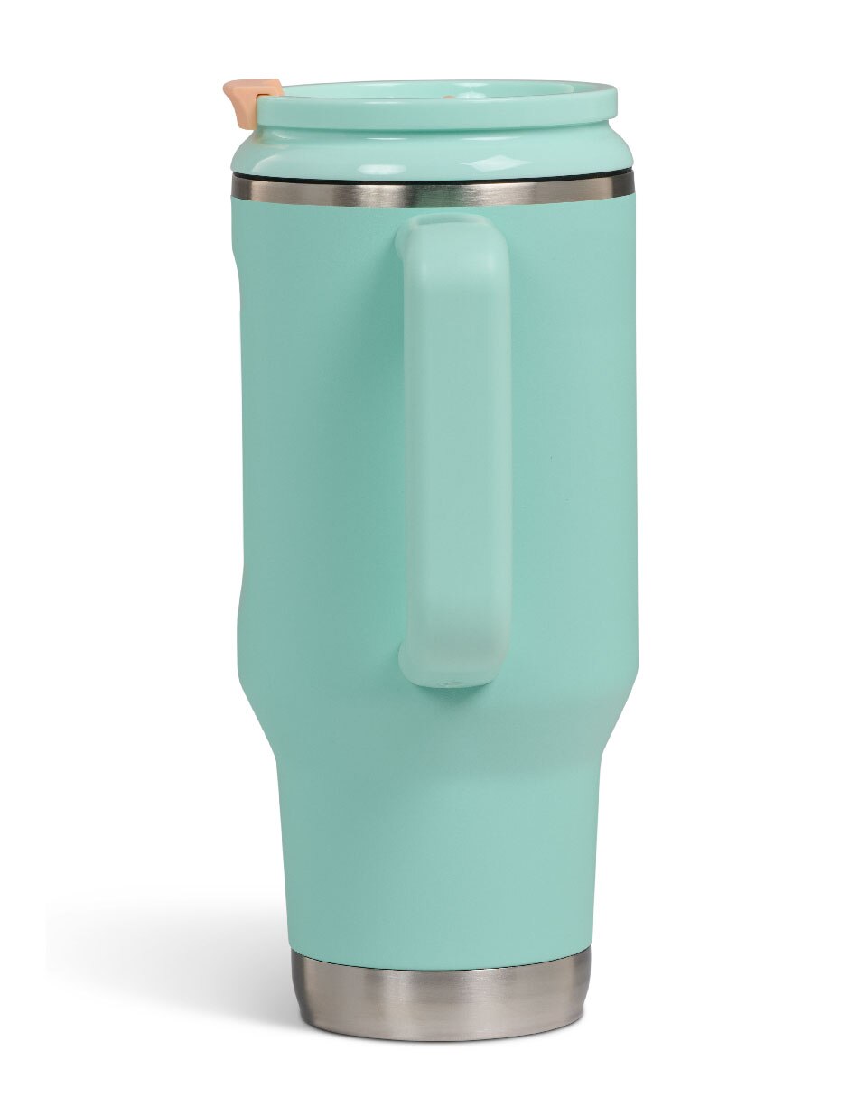 Termo de acero inoxidable travel mug con tapa rosca 4