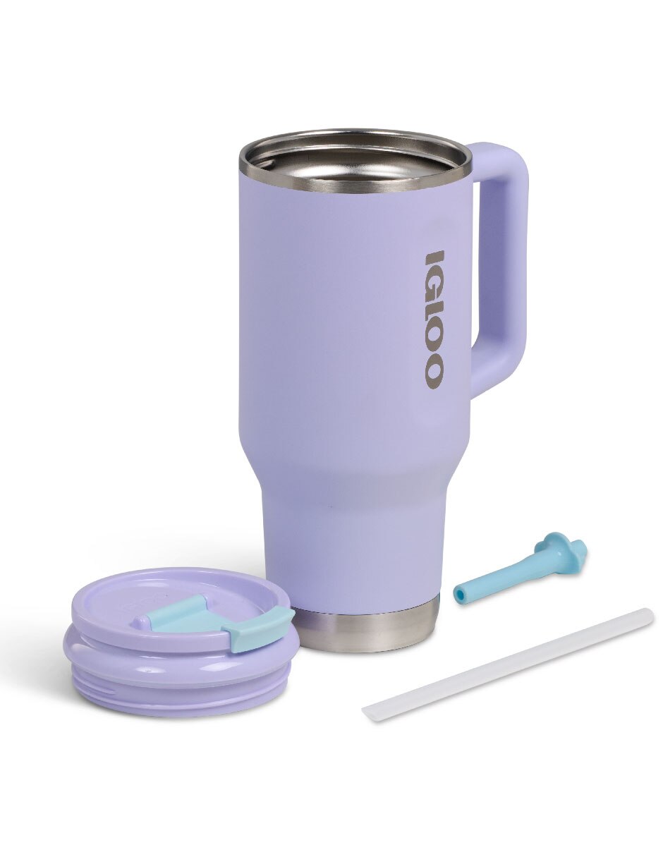 Termo de acero inoxidable travel mug con tapa rosca 4