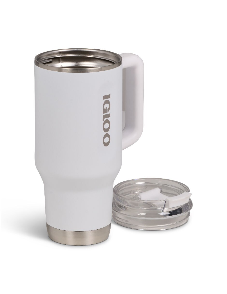 Termo de acero inoxidable travel mug con tapa rosca 5