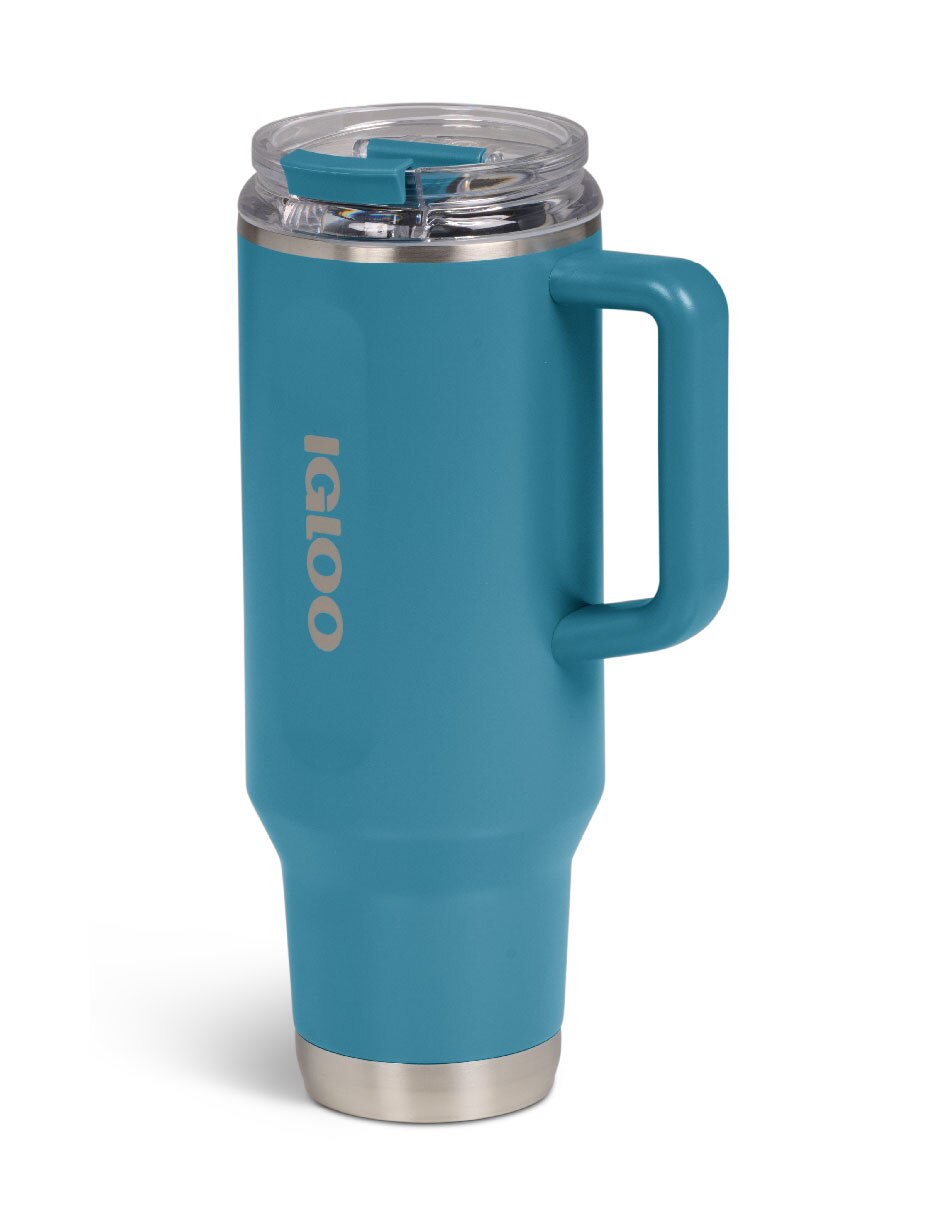 Termo de acero inoxidable travel mug con tapa rosca 2