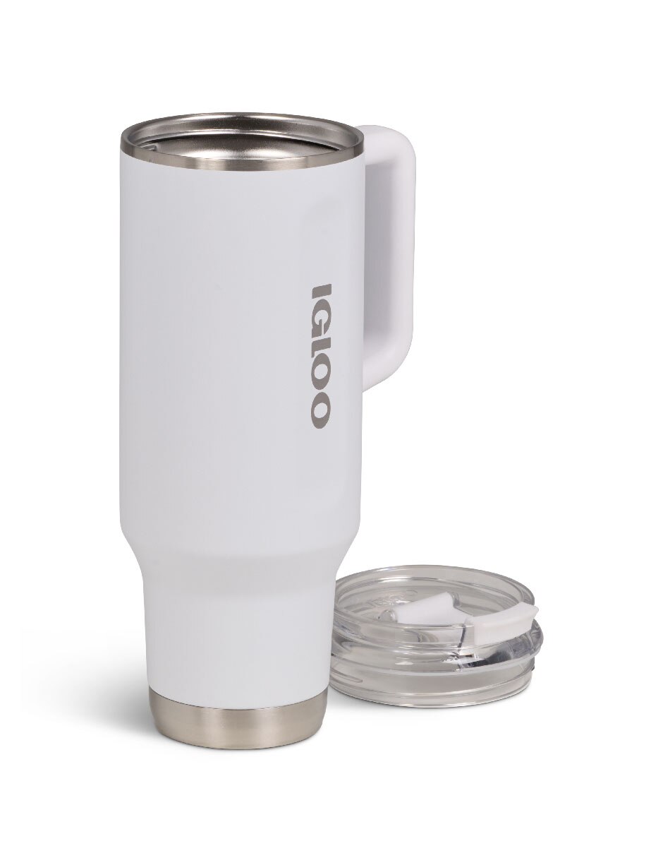 Termo de acero inoxidable travel mug con tapa rosca 4