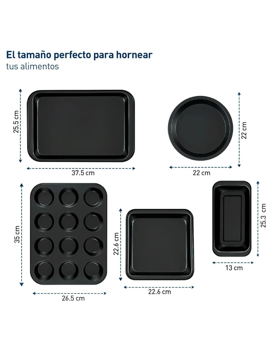 Set charolas a para hornear 5