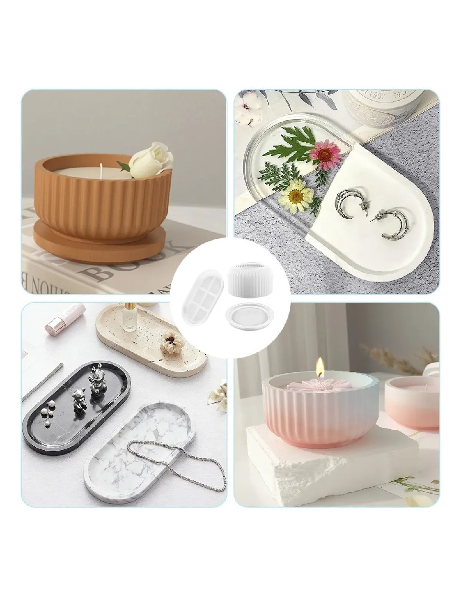 Set moldes silicón diferentes diseños 3