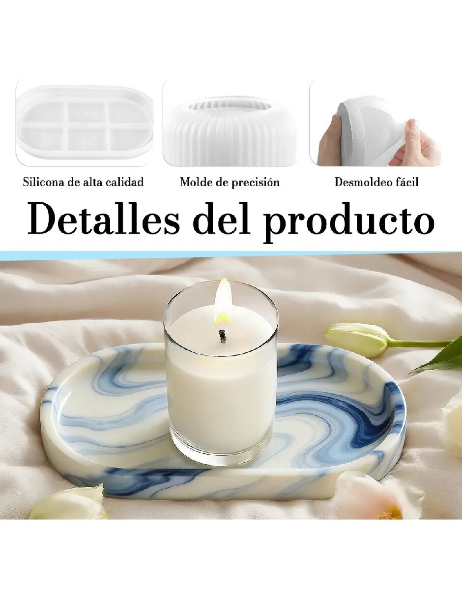 Set moldes silicón diferentes diseños 4