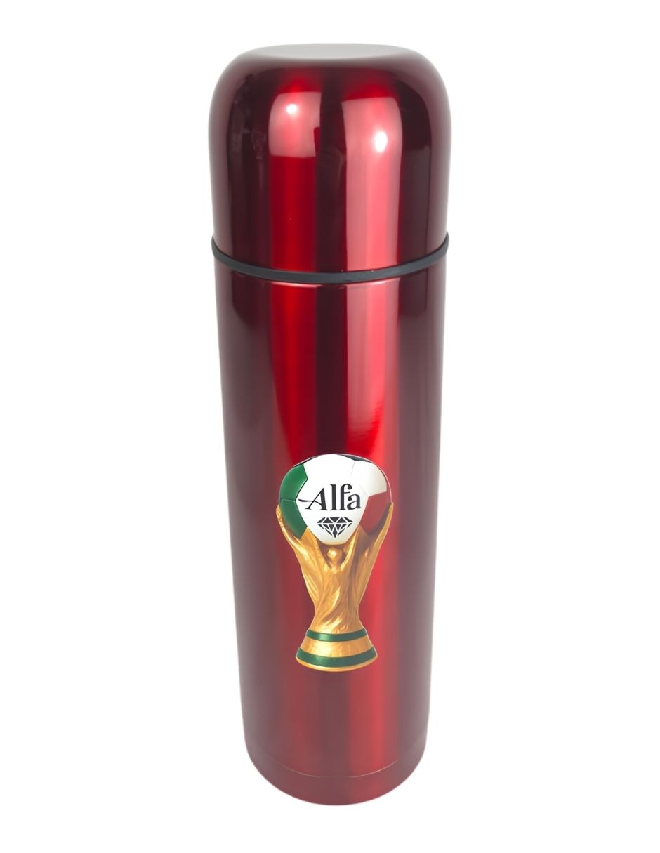 Termo de acero inoxidable Alfa con tapa doble rosca