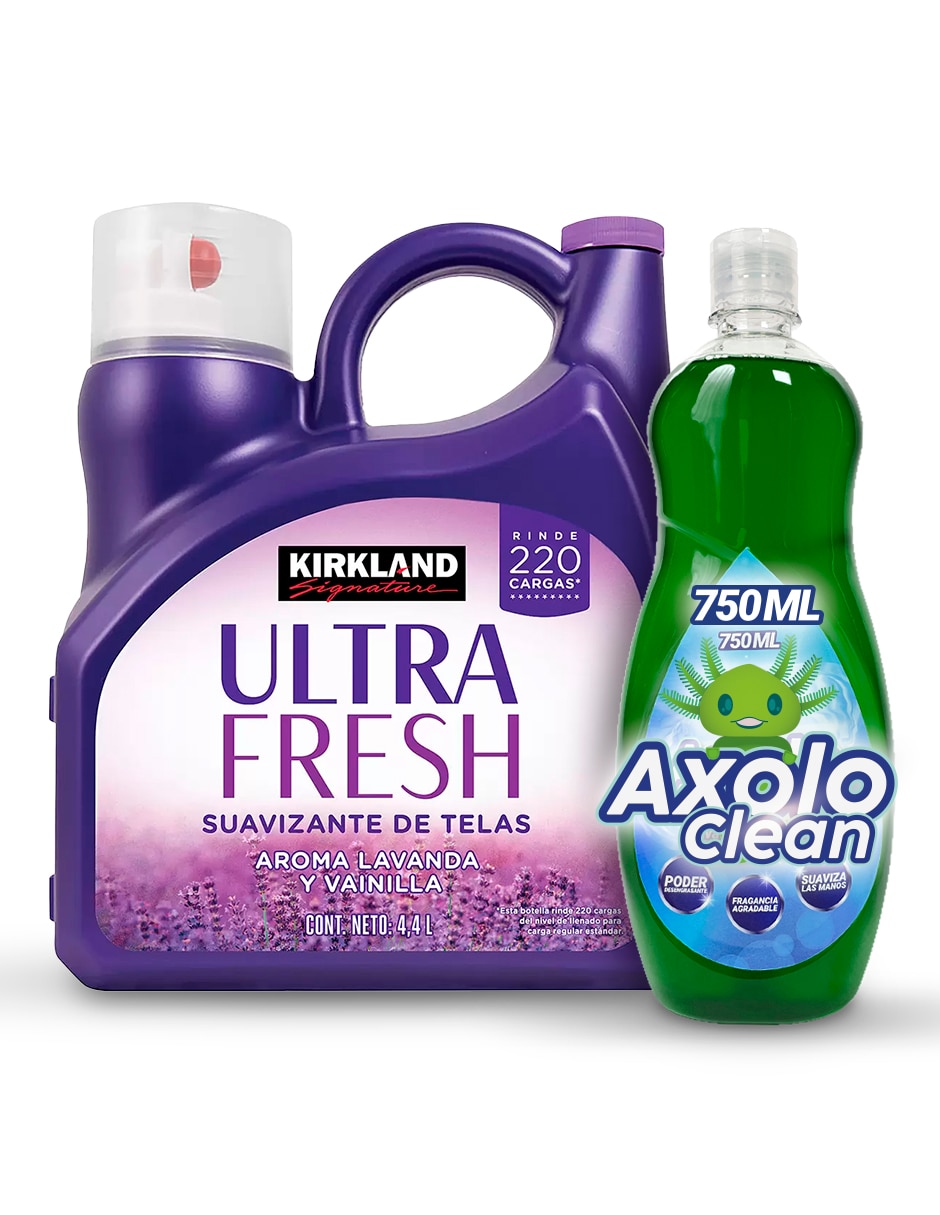 Suavizante líquido 4.4 L y 750 ml